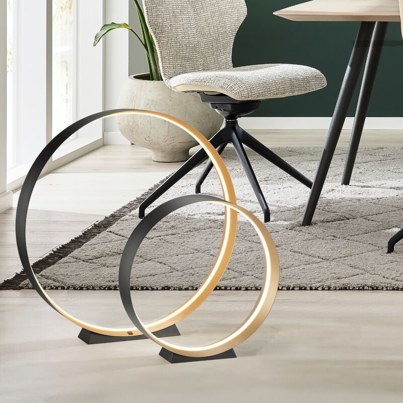 Musterring Loop LED-lattiavalaisin 75 cm mattamusta/kulta